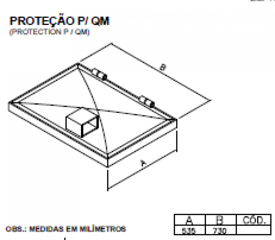 ESTEIRA OUTDOOR - PROTEÇÃO P/ QM