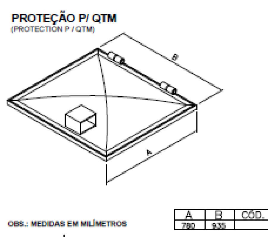 ESTEIRA OUTDOOR - PROTEÇÃO P/ QTM