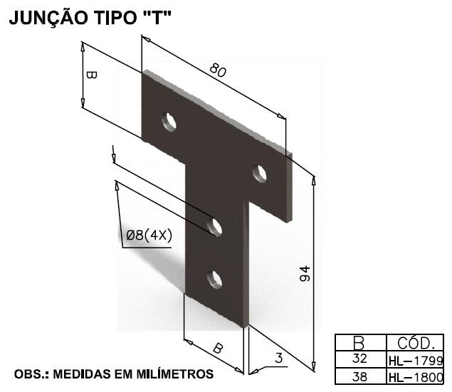 Junção tipo T
