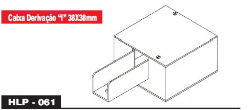 PERFILADOS E ACESSÓRIOS - Caixa Derivação “I” 38X38mm