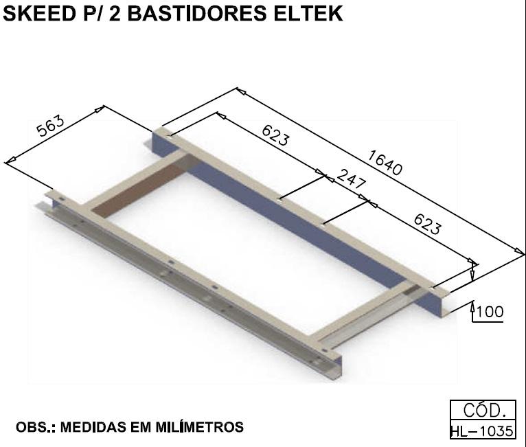 SKEED PARA 2 BASTIDORES ELTEK                                     
