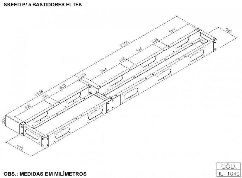 SKEED PARA 5 BASTIDORES ELTEK                                     