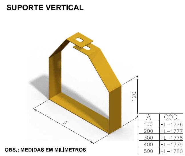 CALHAS FIBRA ÓPTICA - SUPORTE VERTICAL
