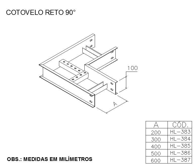 LEITOS E ACESSÓRIOS - Cotovelo Reto 90º