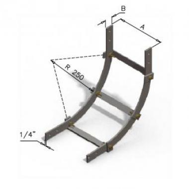 Curva vertical 90g