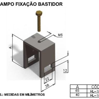 Grampo Fix. bastidor