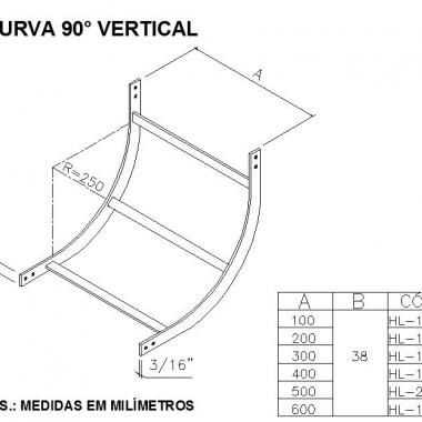 CURVA 90 VERTICAL                                                 